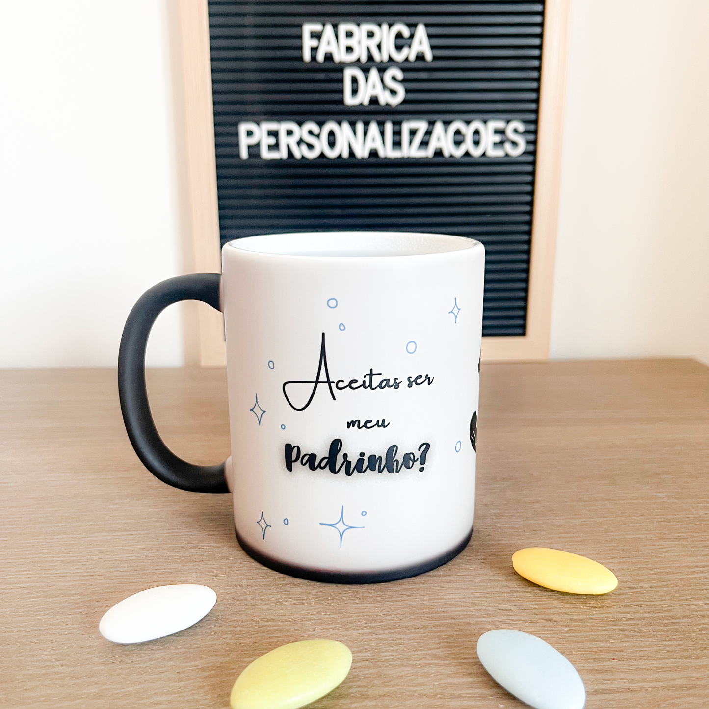 Caneca Mágica "Aceitas ser meu Padrinho?"