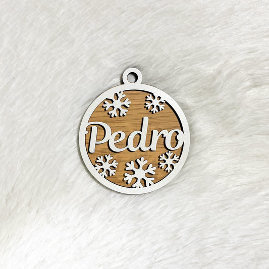 Bola de Natal - Flocos Neve