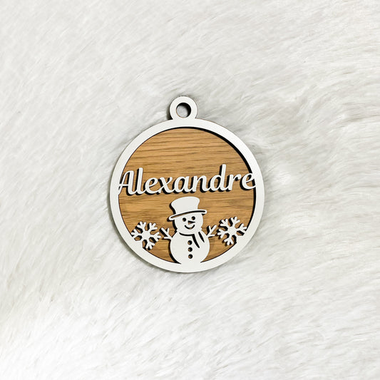 Bola de Natal - Boneco de Neve