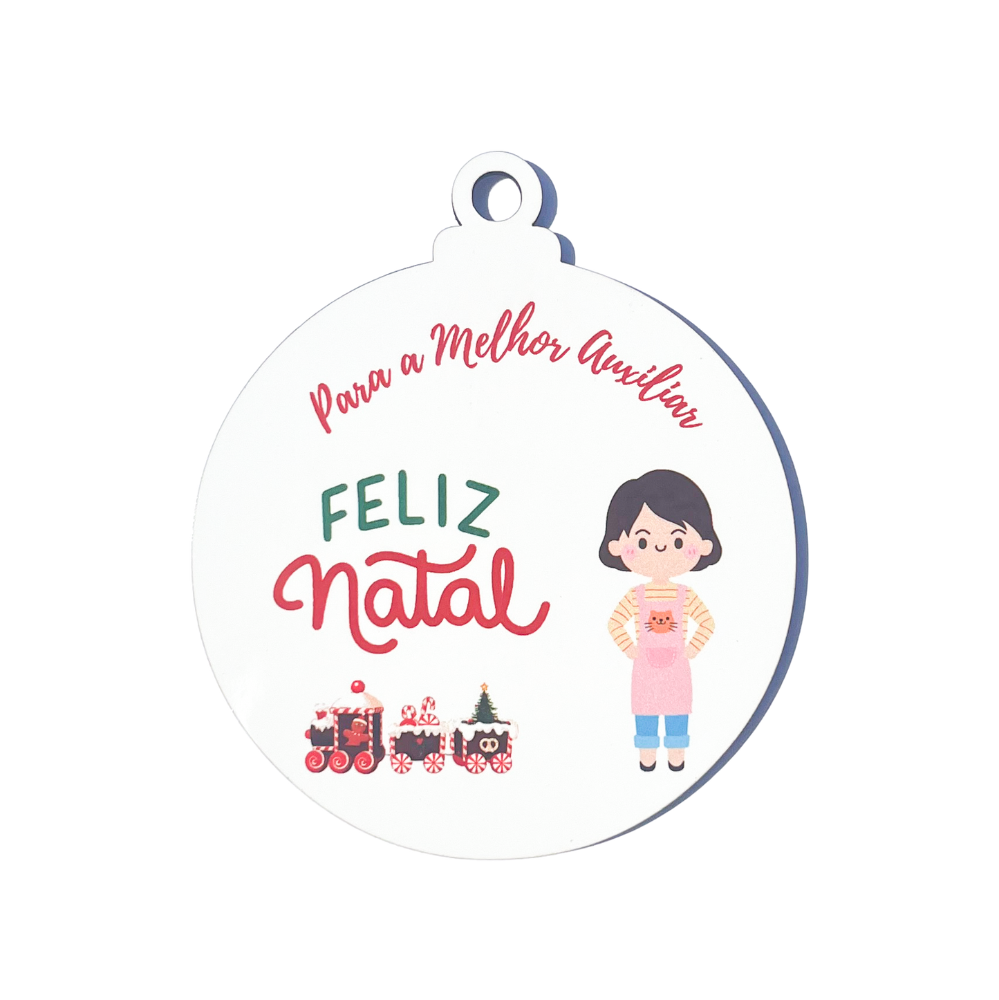 Bolas de Natal "Melhor Auxiliar"