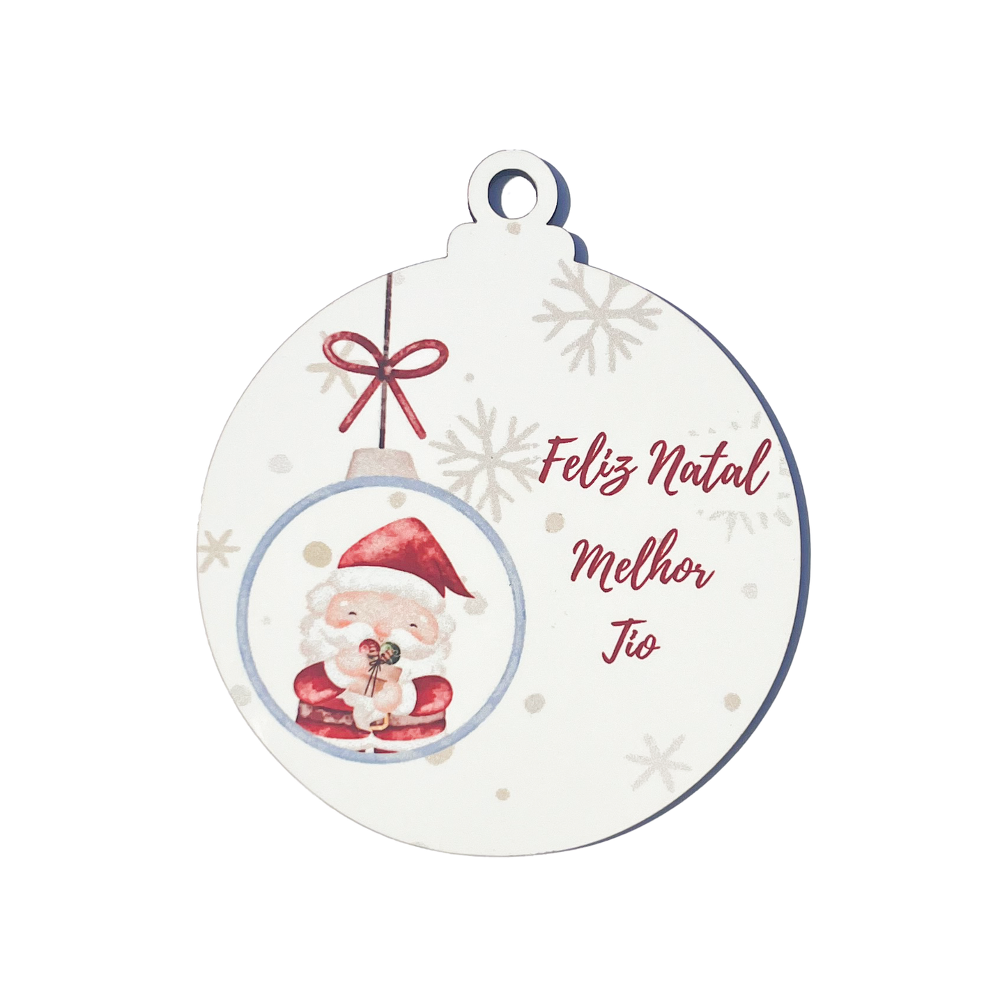 Bolas de Natal "Melhor Tio"