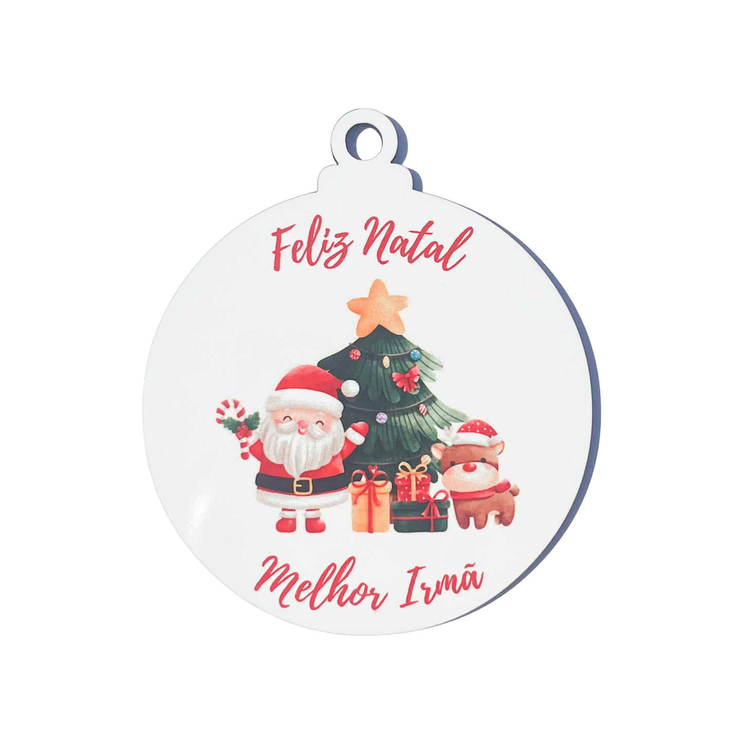 Bolas de Natal "Melhor Irmã"