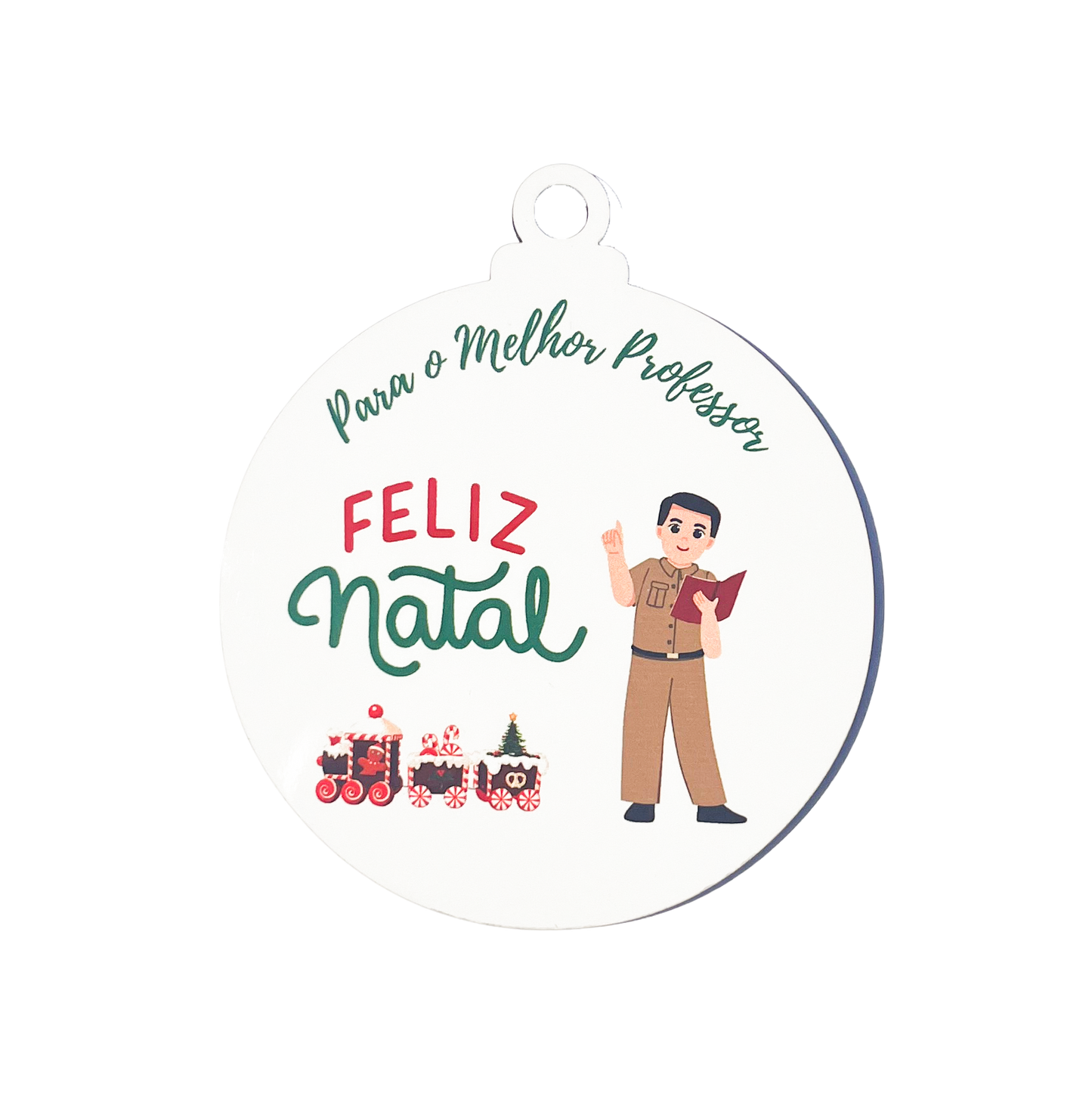 Bolas de Natal "Melhor Professor"