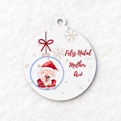 Bolas de Natal "Melhor Avô"