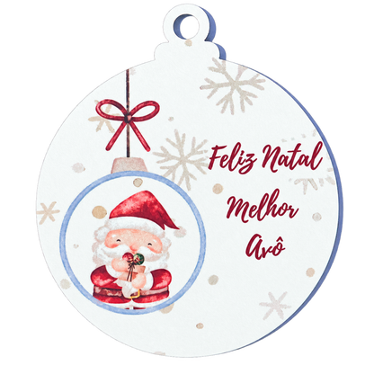 Bolas de Natal "Melhor Avô"