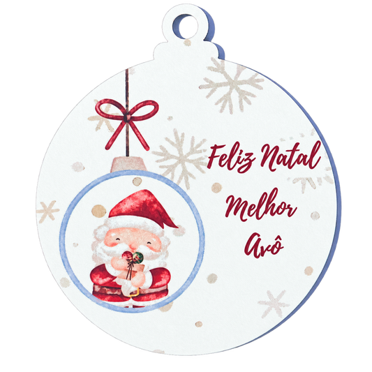Bolas de Natal "Melhor Avô"