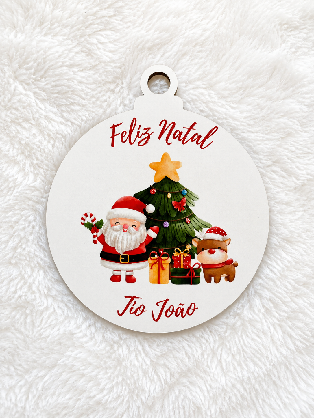 Bola Natal "Melhor Tio"