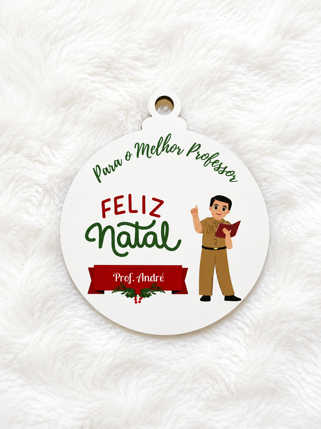 Bola Natal "Melhor Professor"