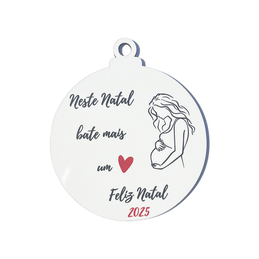 Bolas de Natal "Bate Mais um Coração"