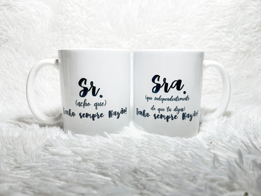 Pack Canecas Sr. & Sr.ª