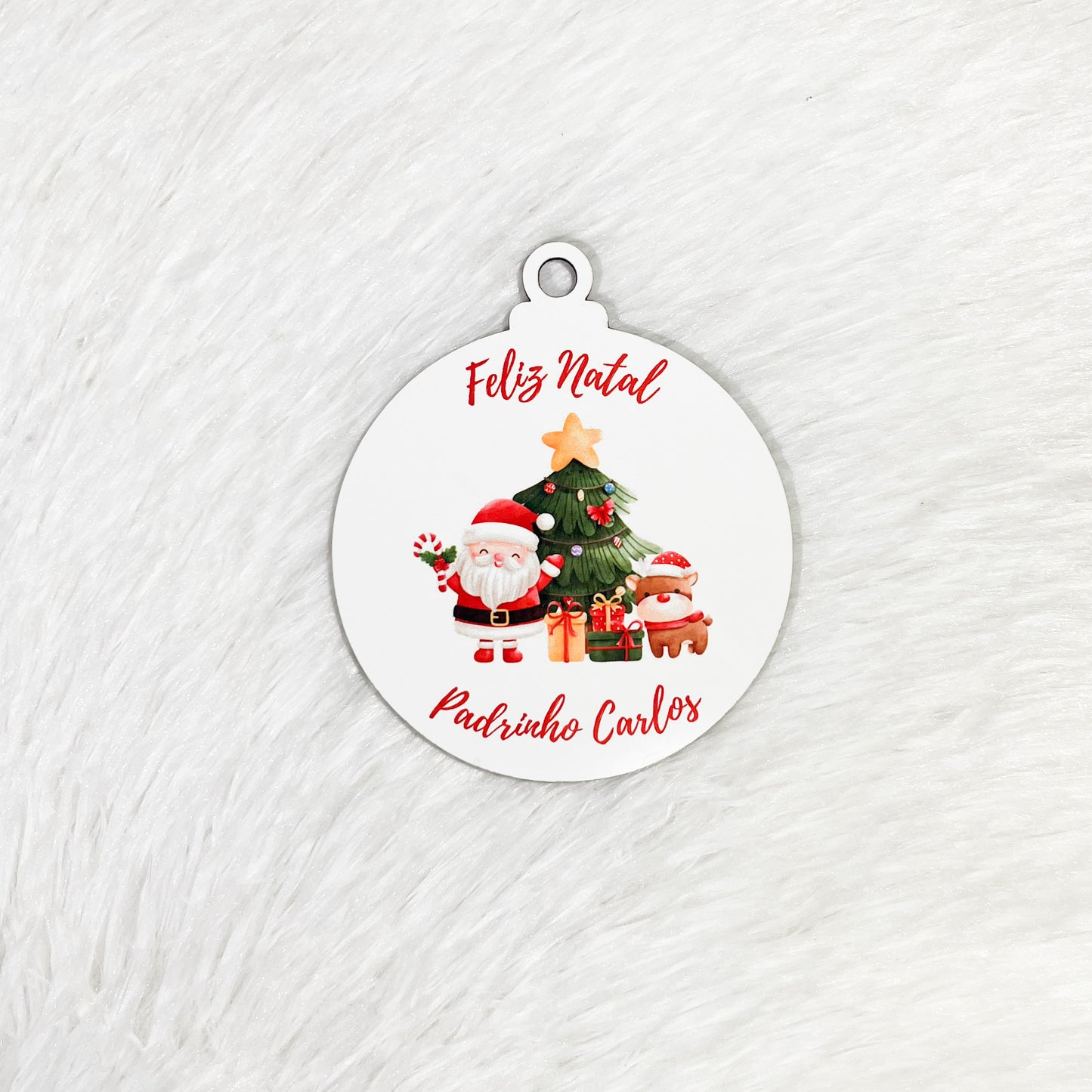 Bola Natal "Melhor Padrinho"