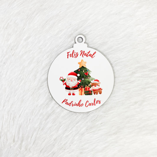 Bola Natal "Melhor Padrinho"