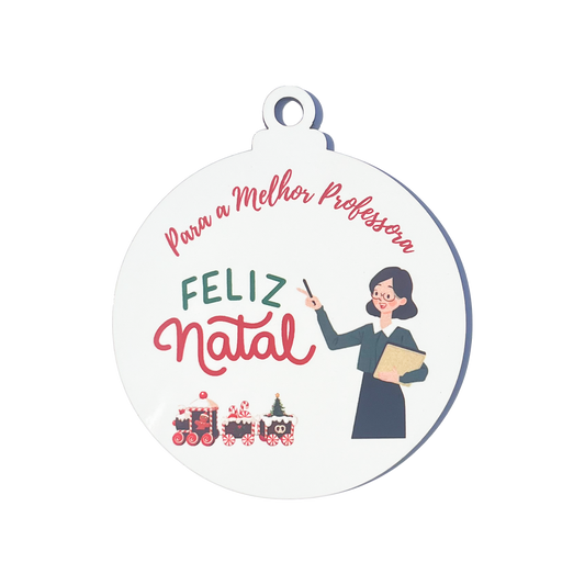 Bolas de Natal "Melhor Professora"