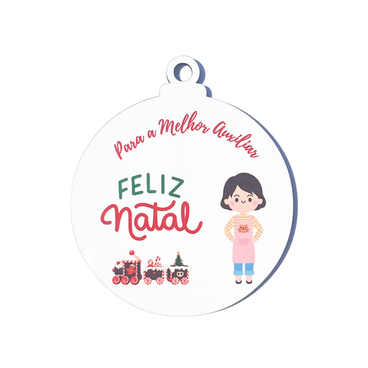 Bolas de Natal "Melhor Auxiliar"