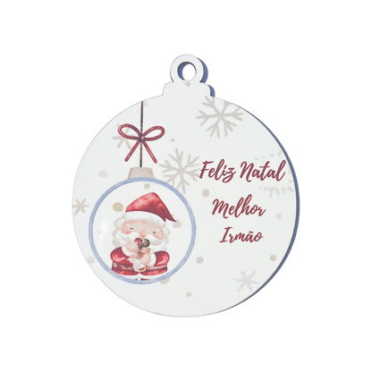 Bolas de Natal "Melhor Irmão"