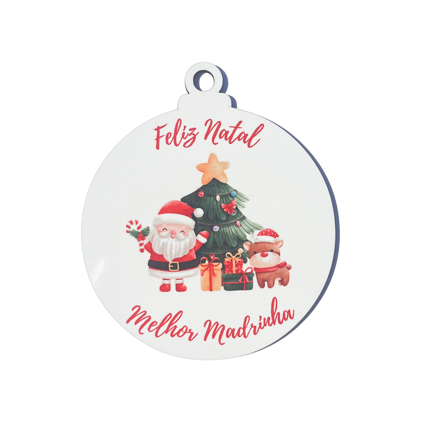 Bolas de Natal "Melhor Madrinha"