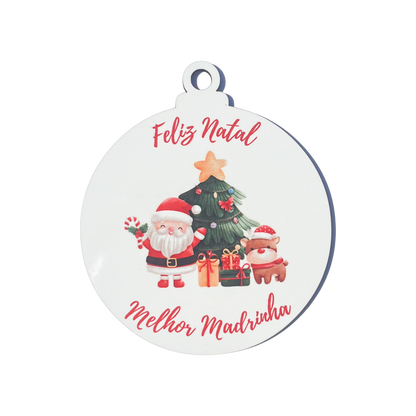 Bolas de Natal "Melhor Madrinha"