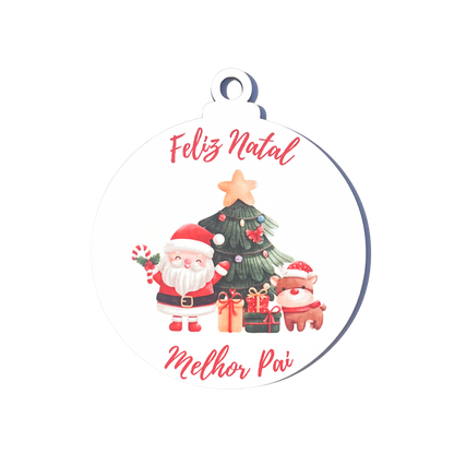 Bolas de Natal "Melhor Pai"