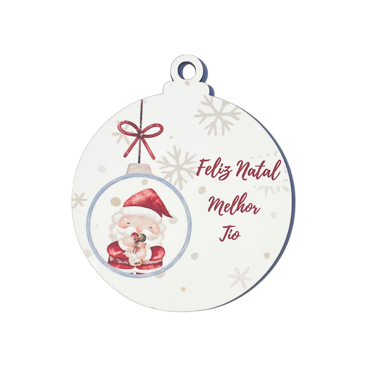 Bolas de Natal "Melhor Tio"