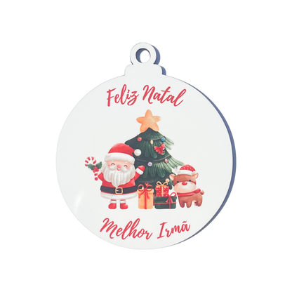 Bolas de Natal "Melhor Irmã"