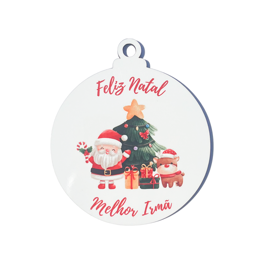 Bolas de Natal "Melhor Irmã"