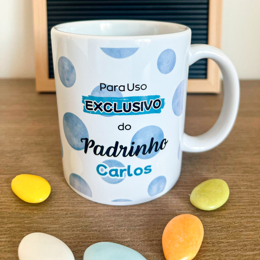 Caneca Padrinho "Uso Exclusivo"